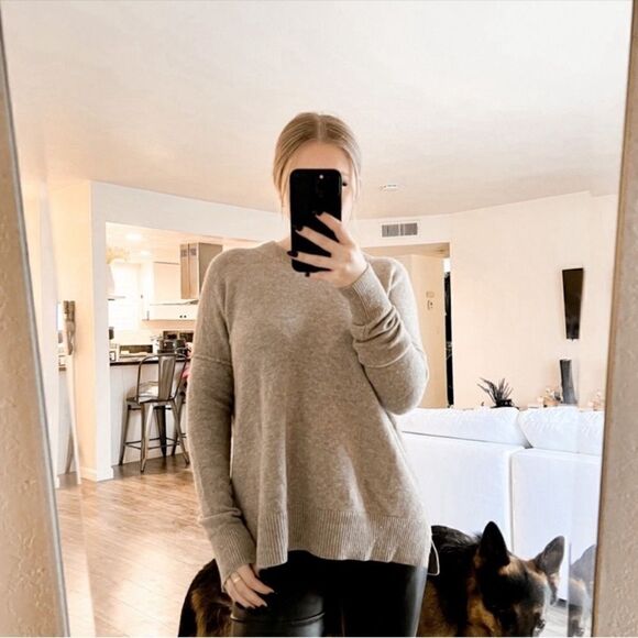 Athleta Perspective Wool Cashmere Sweater in Oatmeal XXS - Picture 7 of 11
